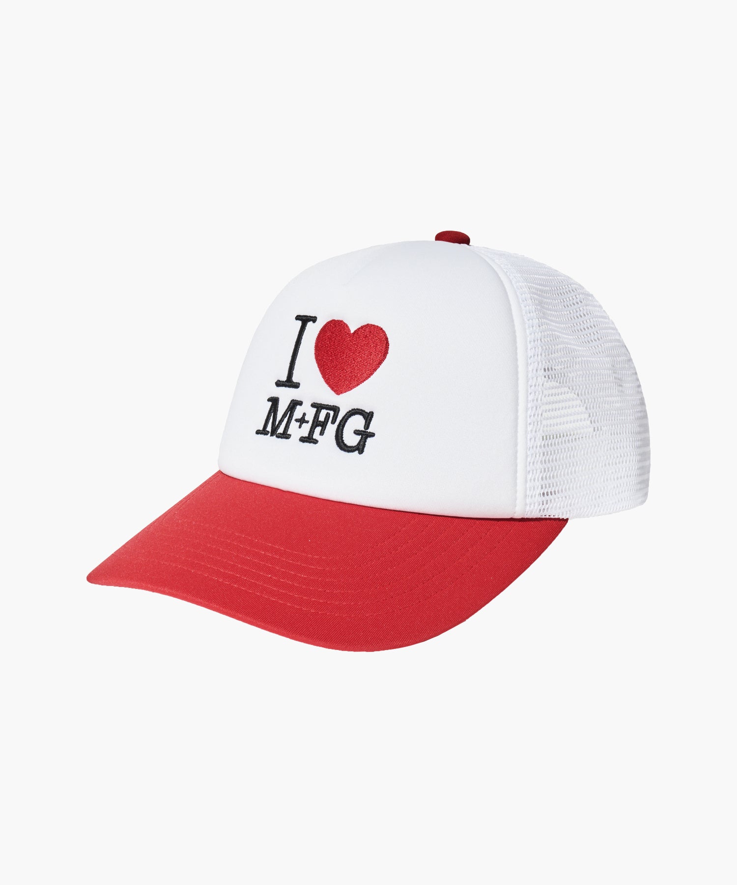 Marithe & Francois Girbaud - I Love Mfg Mesh Cap (Red) product image 1 | TRAB K-Fashion Australia
