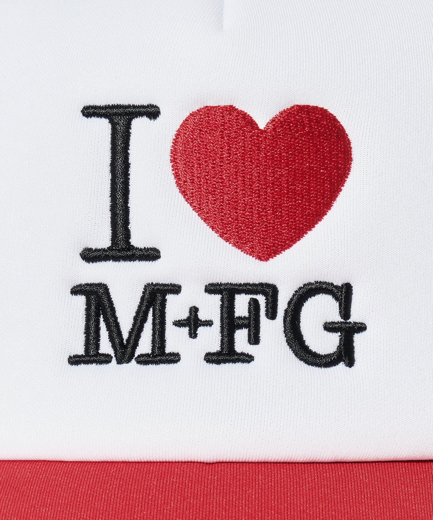 Marithe & Francois Girbaud - I Love Mfg Mesh Cap (Red) product image 4 | TRAB K-Fashion Australia