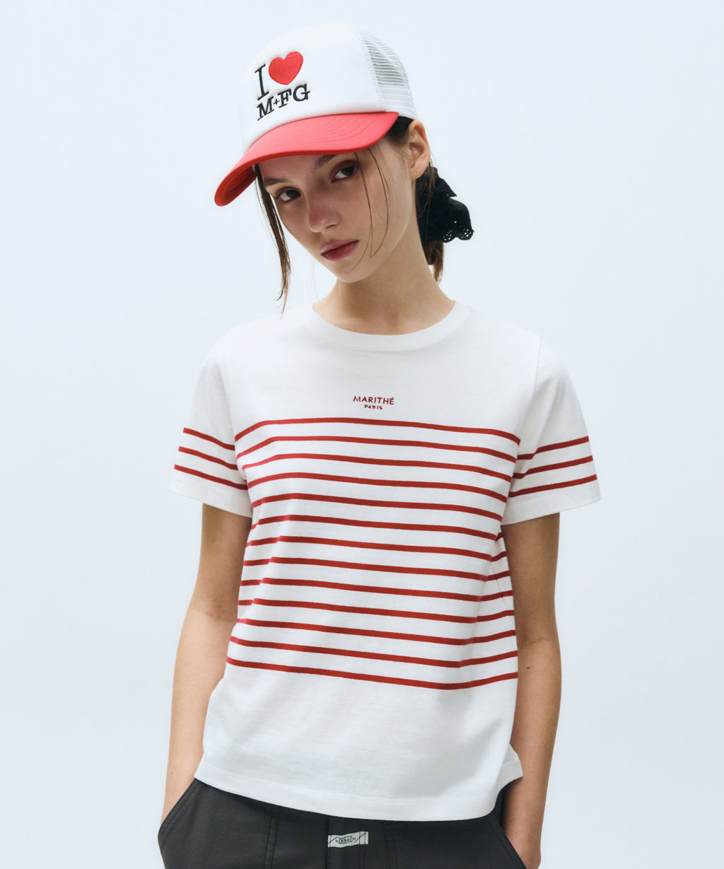 Marithe & Francois Girbaud - I Love Mfg Mesh Cap (Red) product image 7 | TRAB K-Fashion Australia