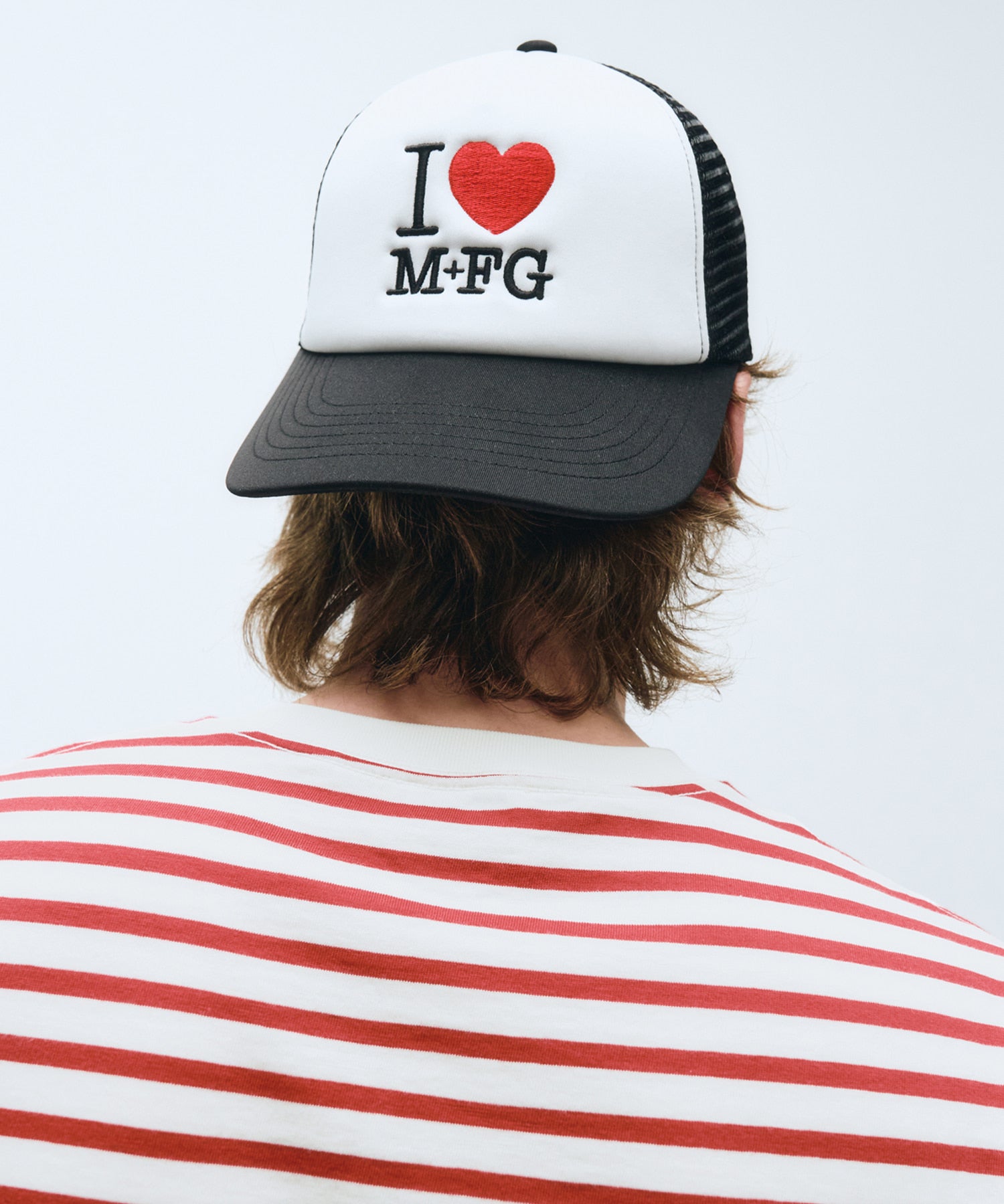 Marithe & Francois Girbaud - I Love Mfg Mesh Cap (Black) product image 5 | TRAB K-Fashion Australia