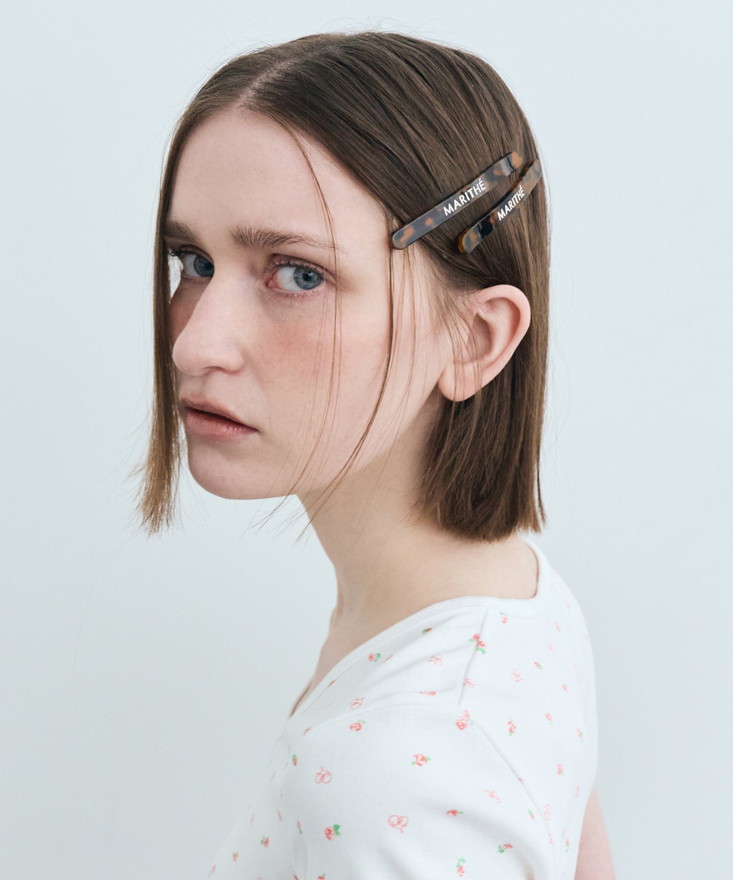 Marithe & Francois Girbaud - Regular Logo Slim Hair Pin 2pack (Brown) product image 7 | TRAB K-Fashion Australia