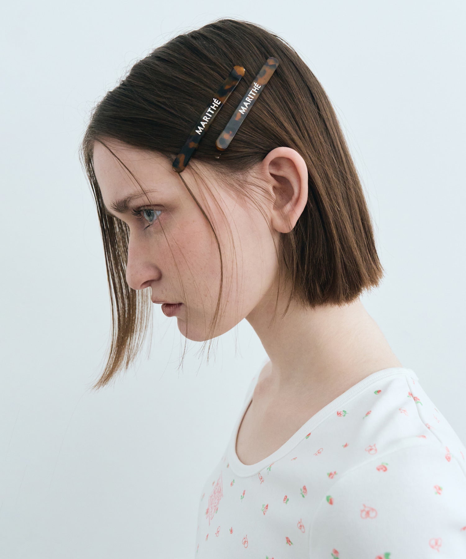 Marithe & Francois Girbaud - Regular Logo Slim Hair Pin 2pack (Brown) product image 6 | TRAB K-Fashion Australia