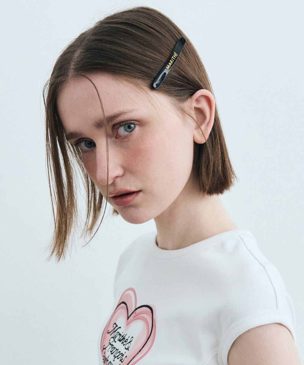 Marithe & Francois Girbaud - Regular Logo Slim Hair Pin 2pack (Black) product image 5 | TRAB K-Fashion Australia