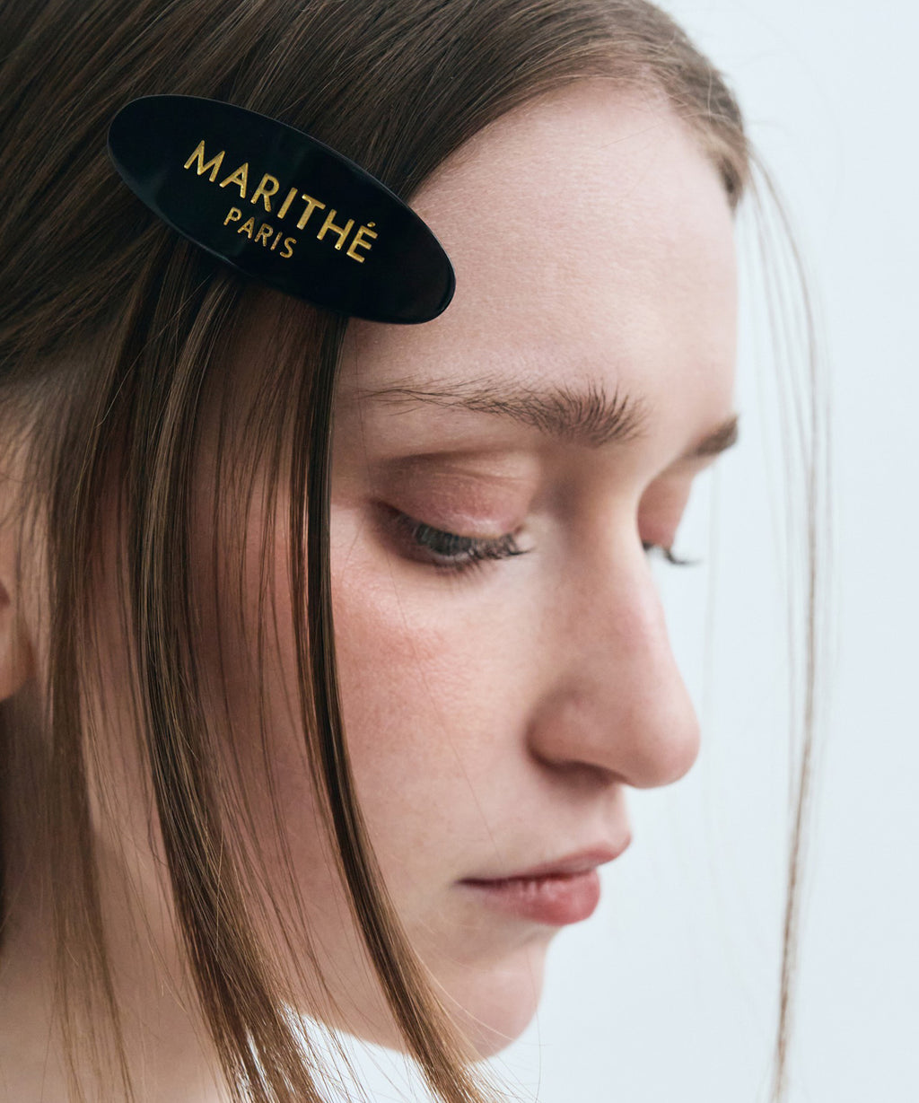 Marithe & Francois Girbaud - Regular Logo Oval Hair Pin (Black) product image 6 | TRAB K-Fashion Australia