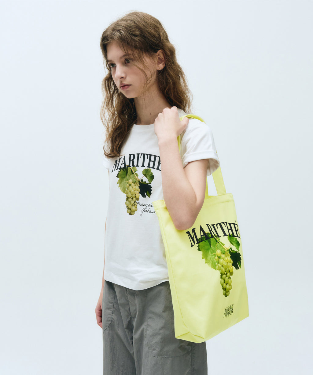 Marithe & Francois Girbaud - Grape Graphic Eco Bag (Light Yellow) product image 6 | TRAB K-Fashion Australia