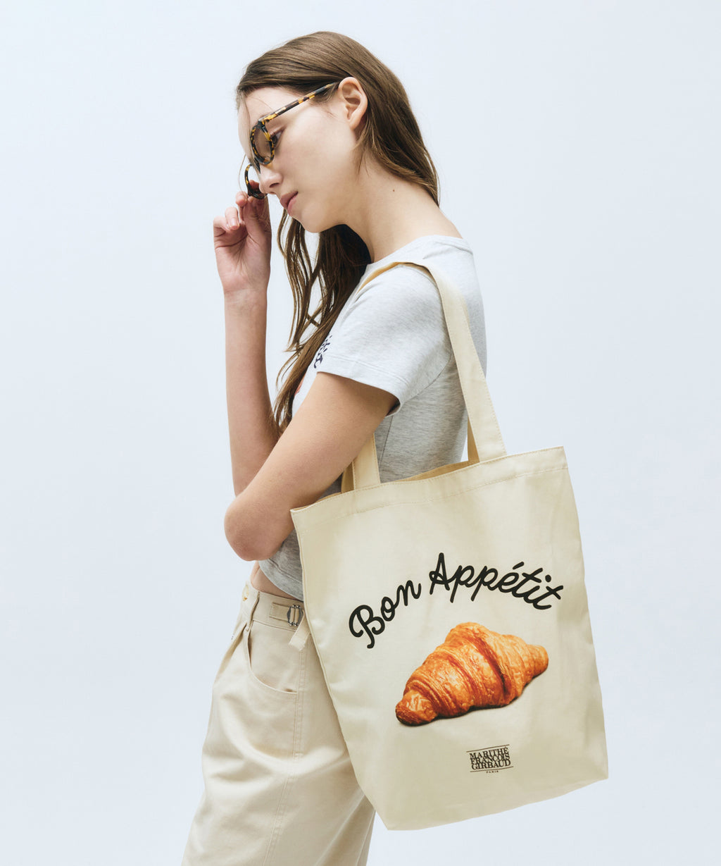 Marithe & Francois Girbaud - Bread Graphic Eco Bag (Natural) product image 6 | TRAB K-Fashion Australia