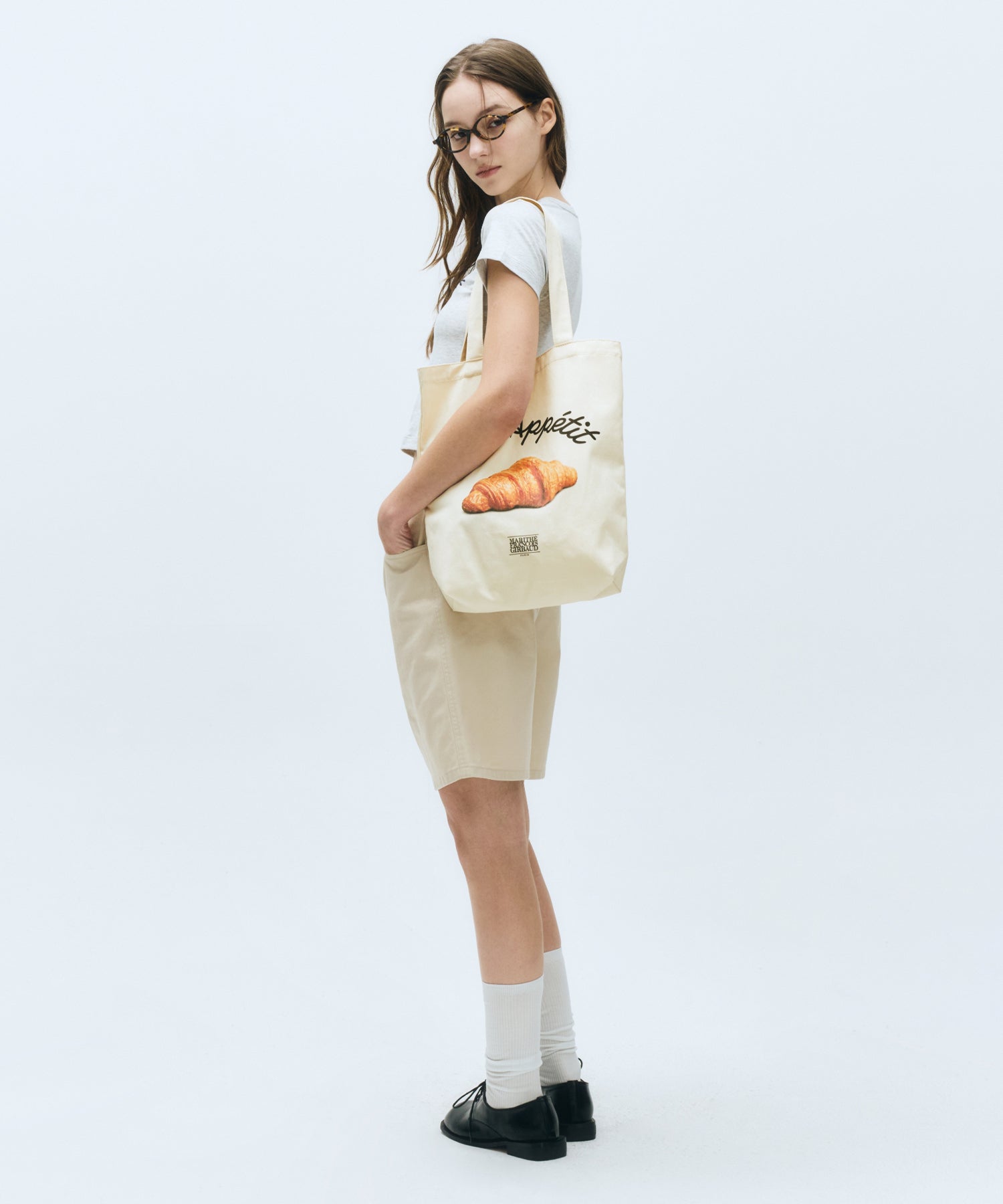 Marithe & Francois Girbaud - Bread Graphic Eco Bag (Natural) product image 8 | TRAB K-Fashion Australia