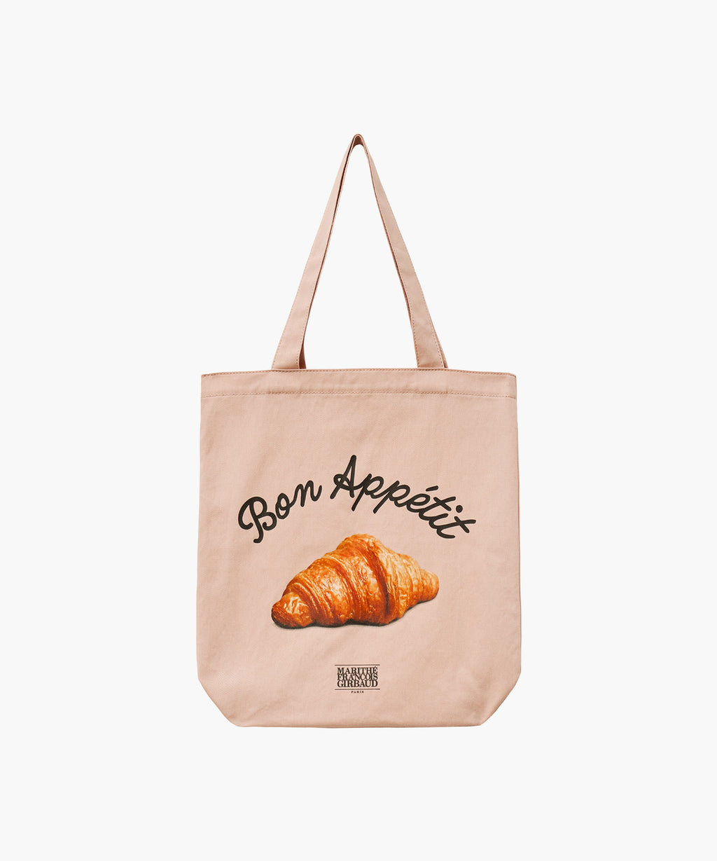 Marithe & Francois Girbaud - Bread Graphic Eco Bag (Coral Pink) product image 1 | TRAB K-Fashion Australia