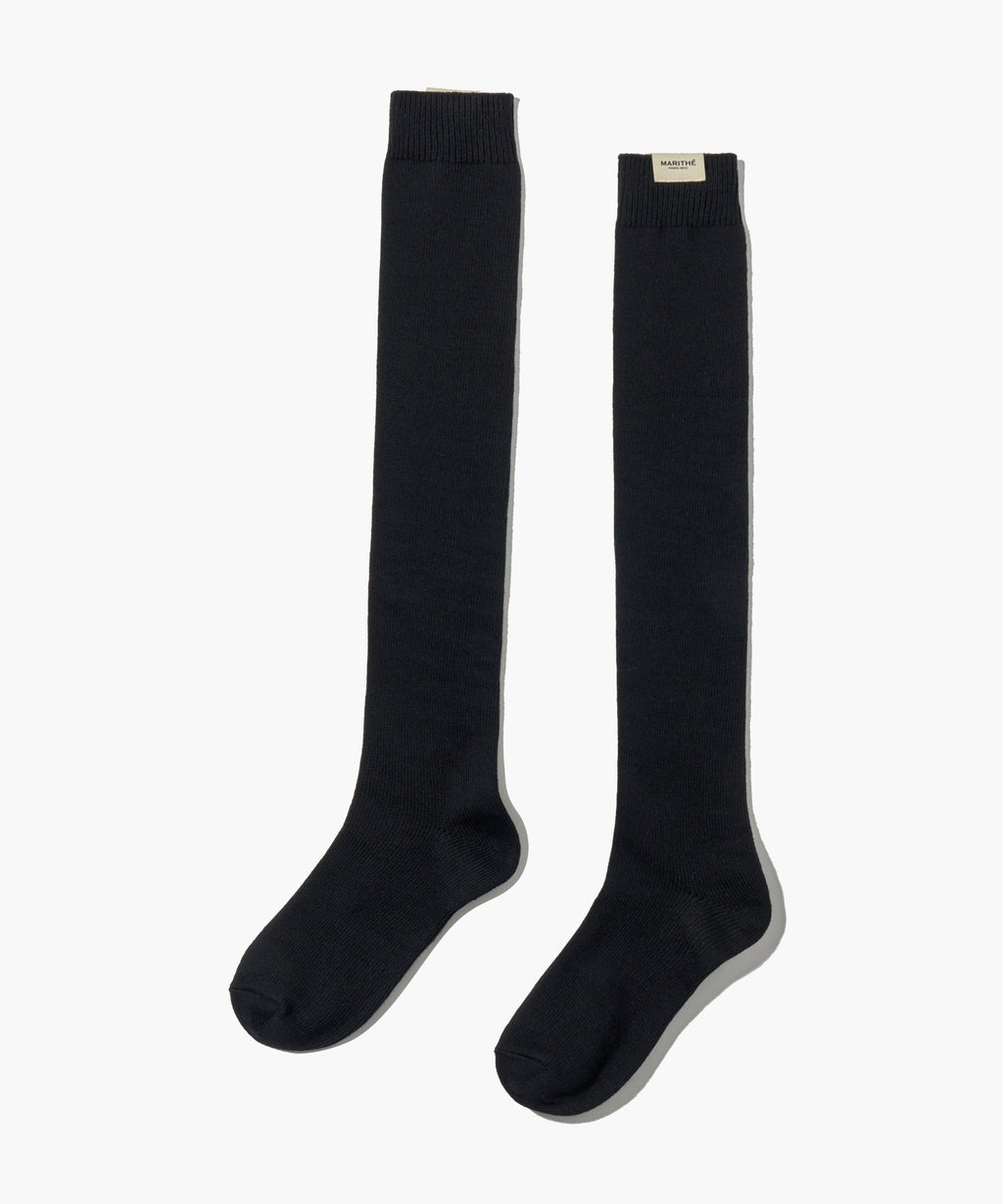Marithe & Francois Girbaud - Knit Long Socks (Black) product image 1 | TRAB K-Fashion Australia