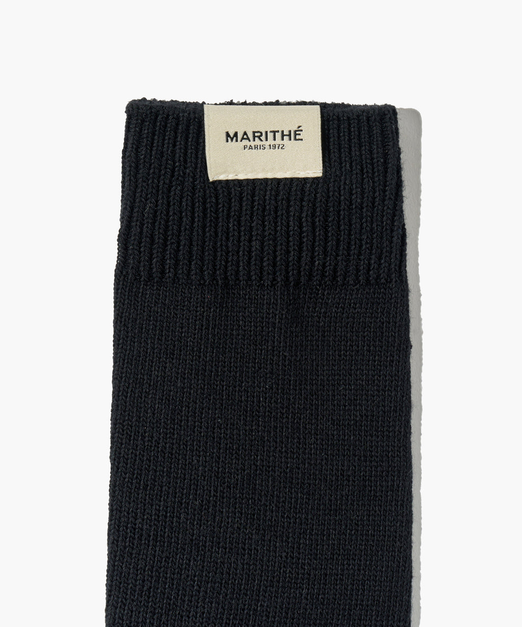 Marithe & Francois Girbaud - Knit Long Socks (Black) product image 2 | TRAB K-Fashion Australia