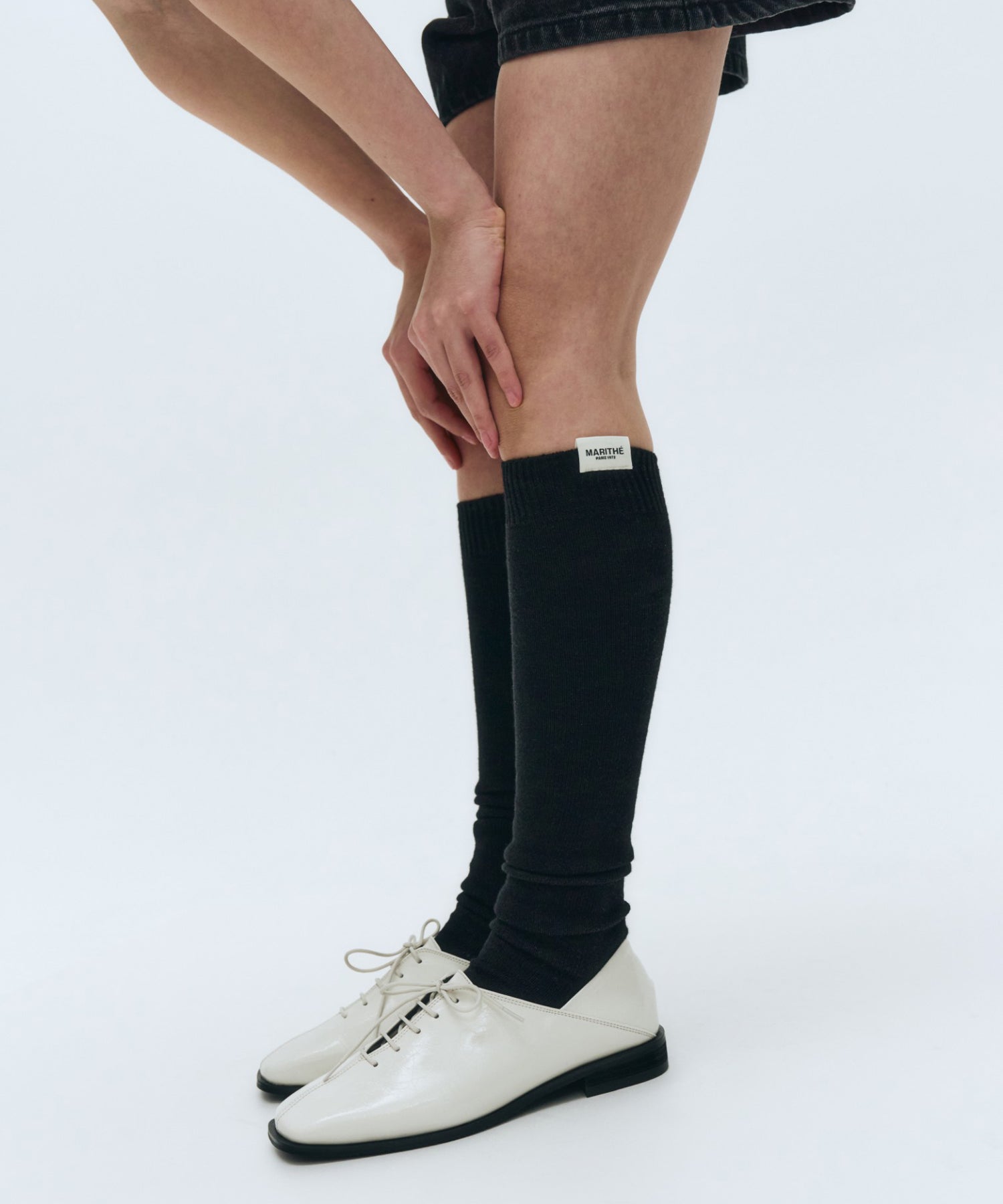Marithe & Francois Girbaud - Knit Long Socks (Black) product image 6 | TRAB K-Fashion Australia