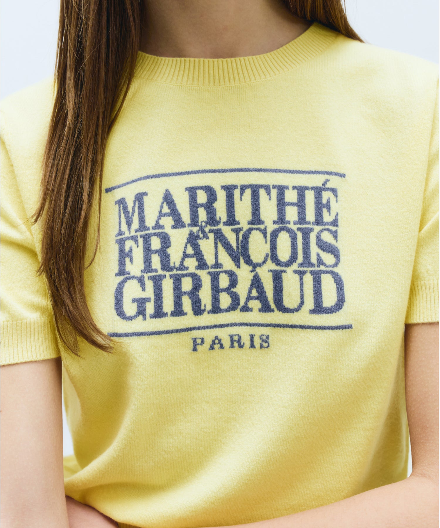 Marithe & Francois Girbaud - Classic Logo Half Knit (Light Yellow) product image 2 | TRAB K-Fashion Australia
