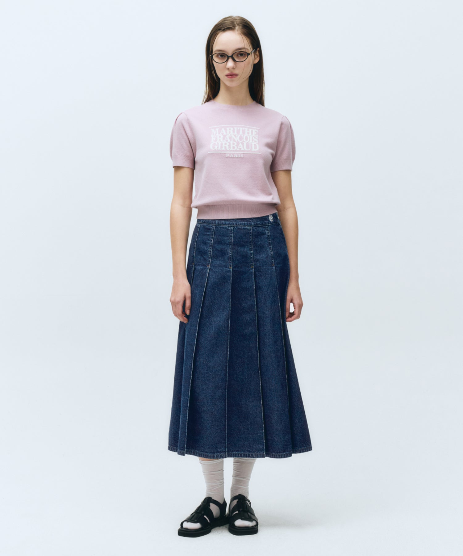 Marithe & Francois Girbaud - Classic Logo Half Knit (Light Purple) product image 5 | TRAB K-Fashion Australia