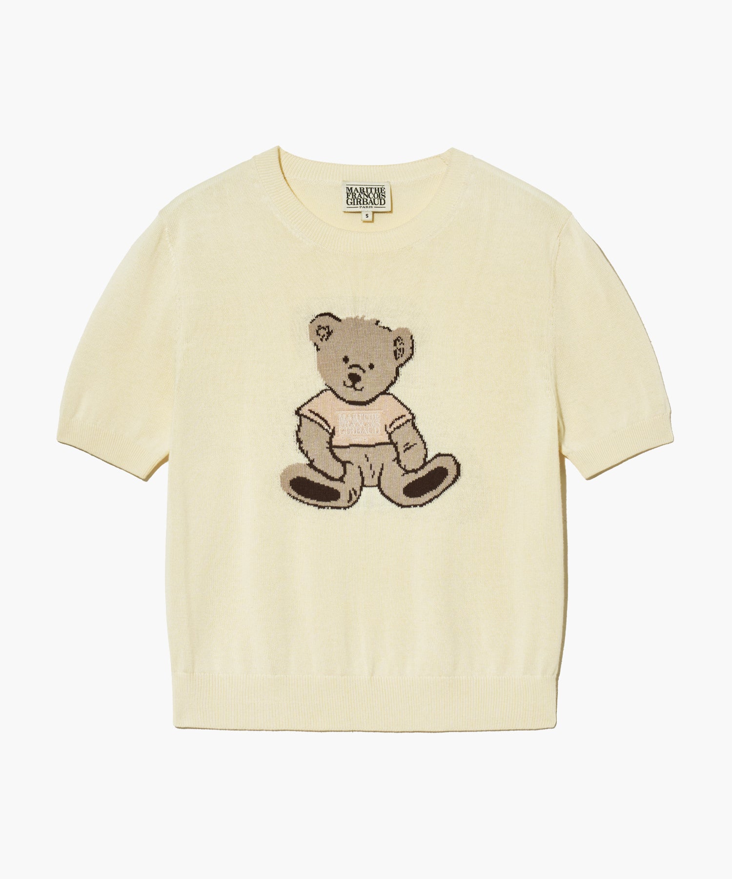 Marithe & Francois Girbaud - Doodle Bear Half Knit (Ivory) product image 6 | TRAB K-Fashion Australia