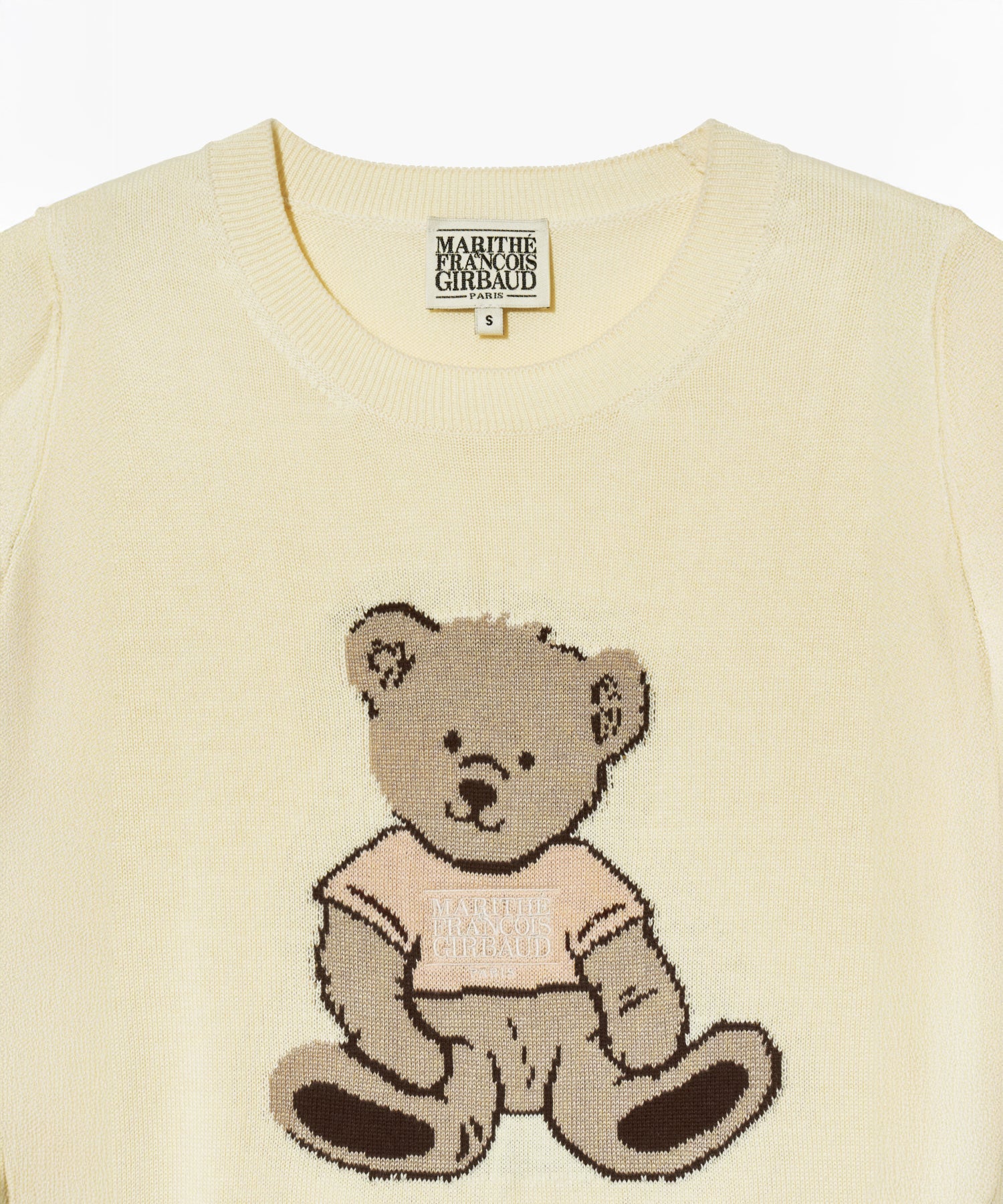 Marithe & Francois Girbaud - Doodle Bear Half Knit (Ivory) product image 8 | TRAB K-Fashion Australia