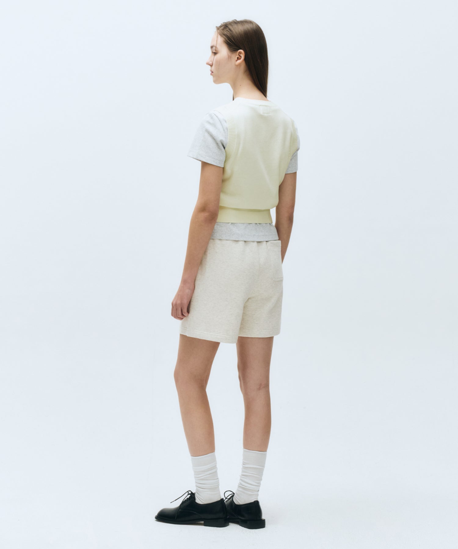 Marithe & Francois Girbaud - Circle Logo Knit Vest (Ivory) product image 6 | TRAB K-Fashion Australia
