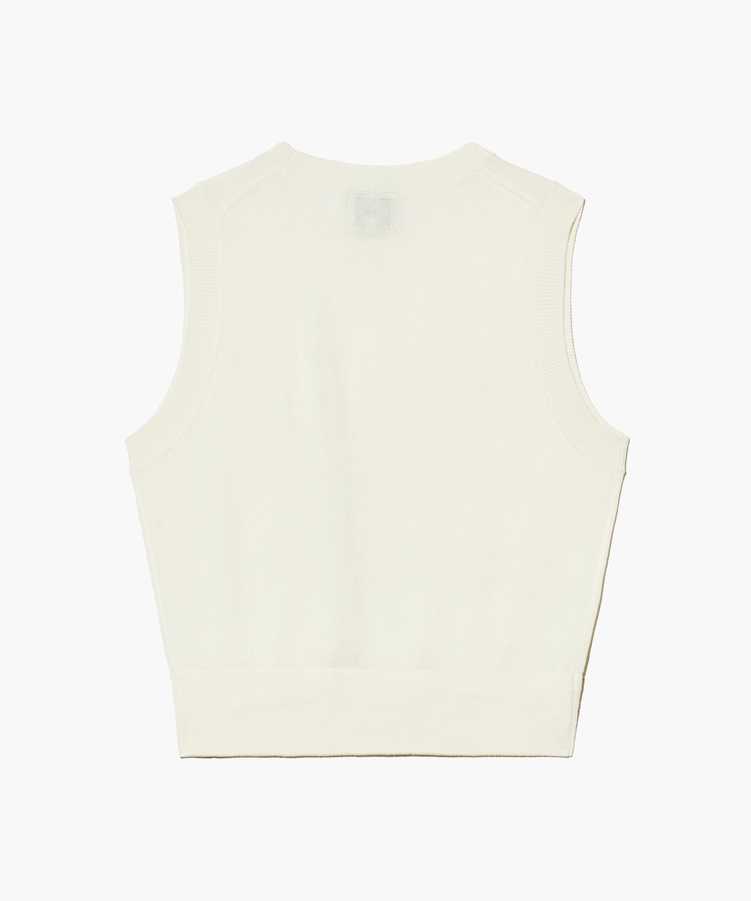 Marithe & Francois Girbaud - Circle Logo Knit Vest (Ivory) product image 8 | TRAB K-Fashion Australia