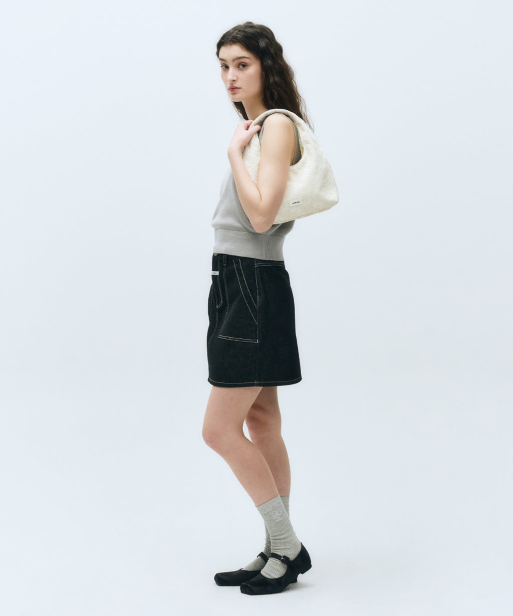 Marithe & Francois Girbaud - Circle Logo Knit Vest (Light Gray) product image 4 | TRAB K-Fashion Australia