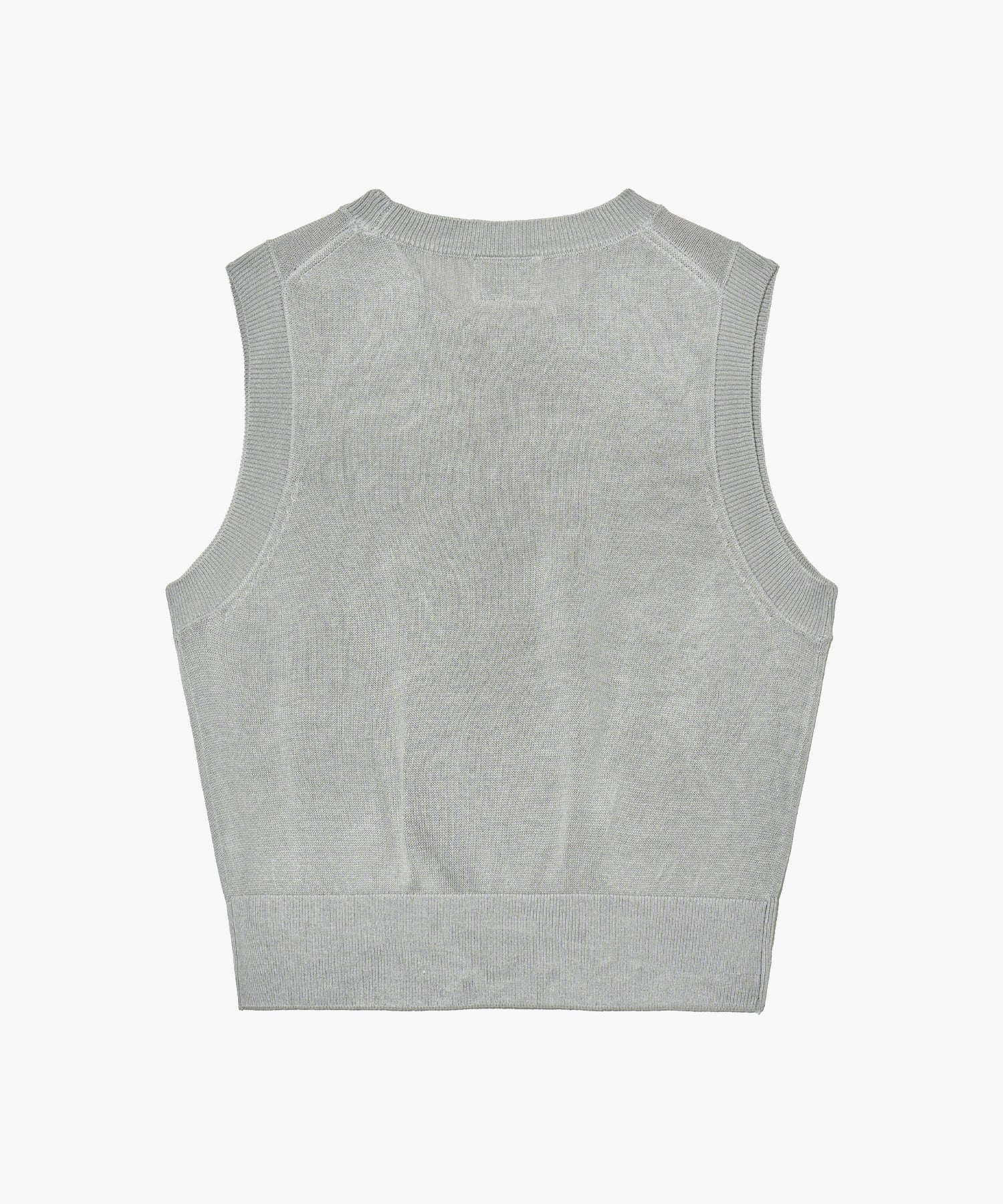 Marithe & Francois Girbaud - Circle Logo Knit Vest (Light Gray) product image 7 | TRAB K-Fashion Australia