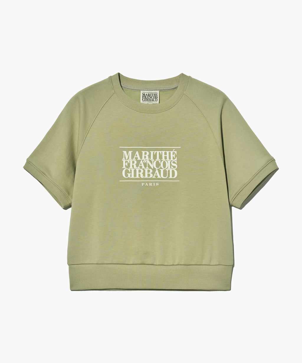 Marithe & Francois Girbaud - Classic Logo Half Sweatshirt (Olive Khaki) product image 6 | TRAB K-Fashion Australia