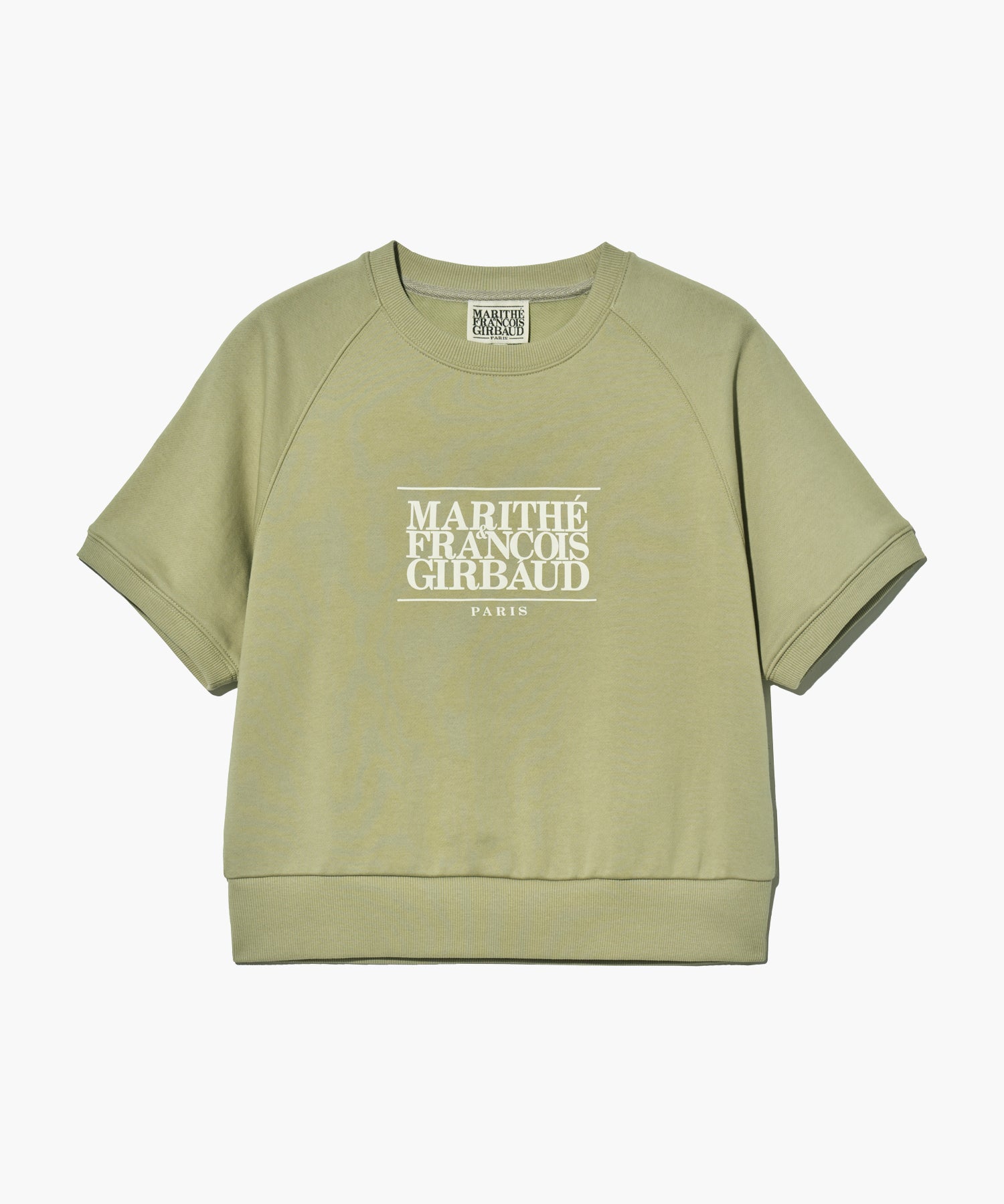 Marithe & Francois Girbaud - Classic Logo Half Sweatshirt (Olive Khaki) product image 6 | TRAB K-Fashion Australia