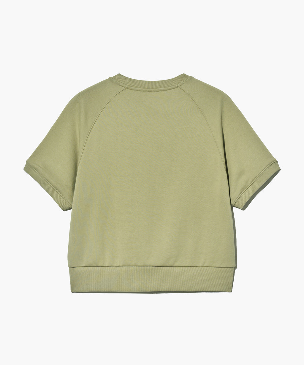 Marithe & Francois Girbaud - Classic Logo Half Sweatshirt (Olive Khaki) product image 7 | TRAB K-Fashion Australia