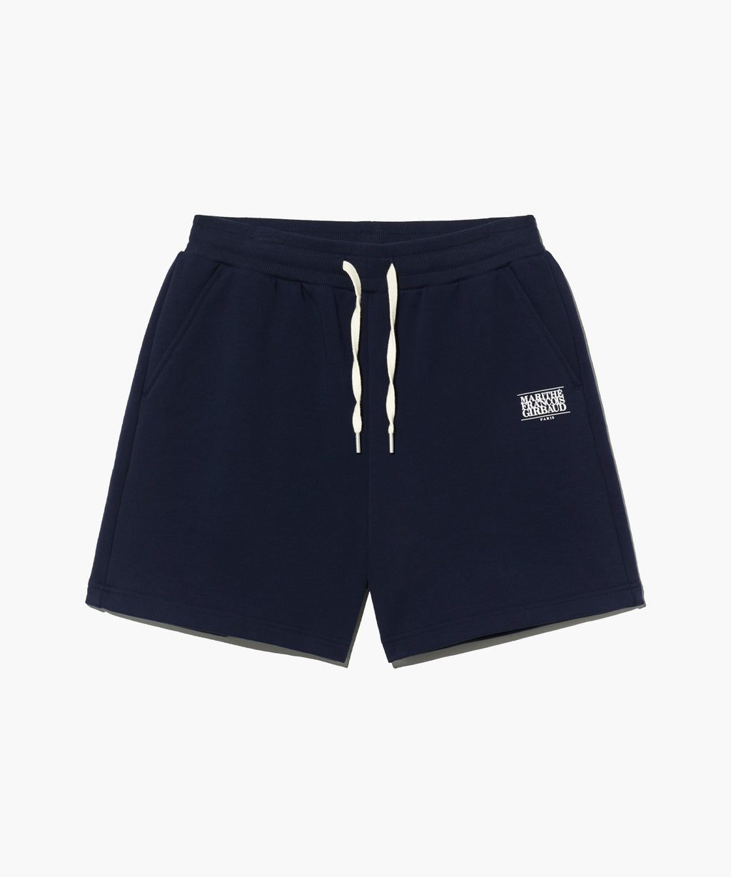 Marithe & Francois Girbaud - Classic Logo Sweat Shorts (Navy) product image 8 | TRAB K-Fashion Australia