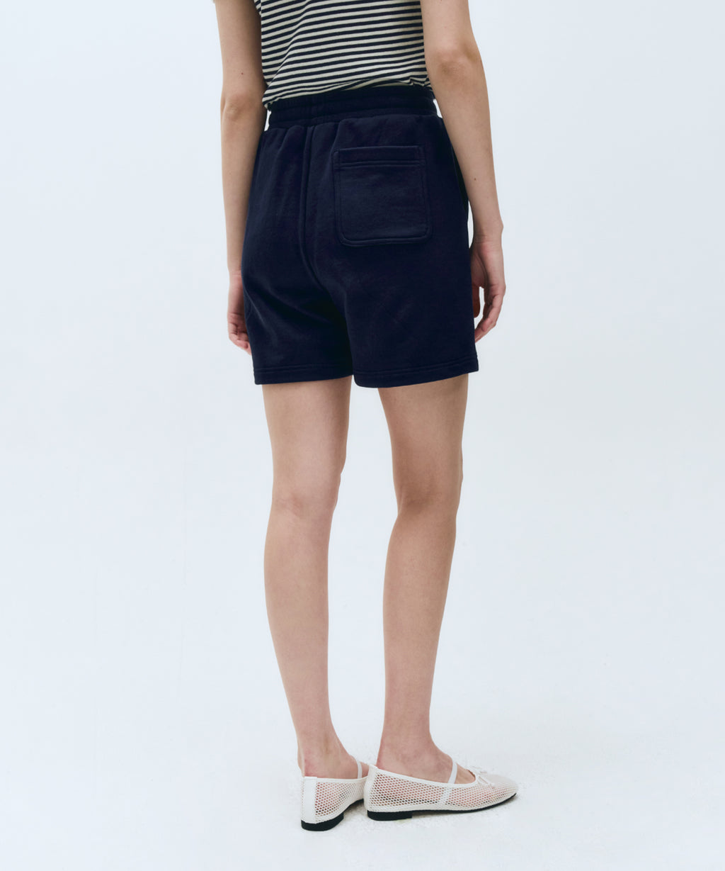 Marithe & Francois Girbaud - Classic Logo Sweat Shorts (Navy) product image 6 | TRAB K-Fashion Australia