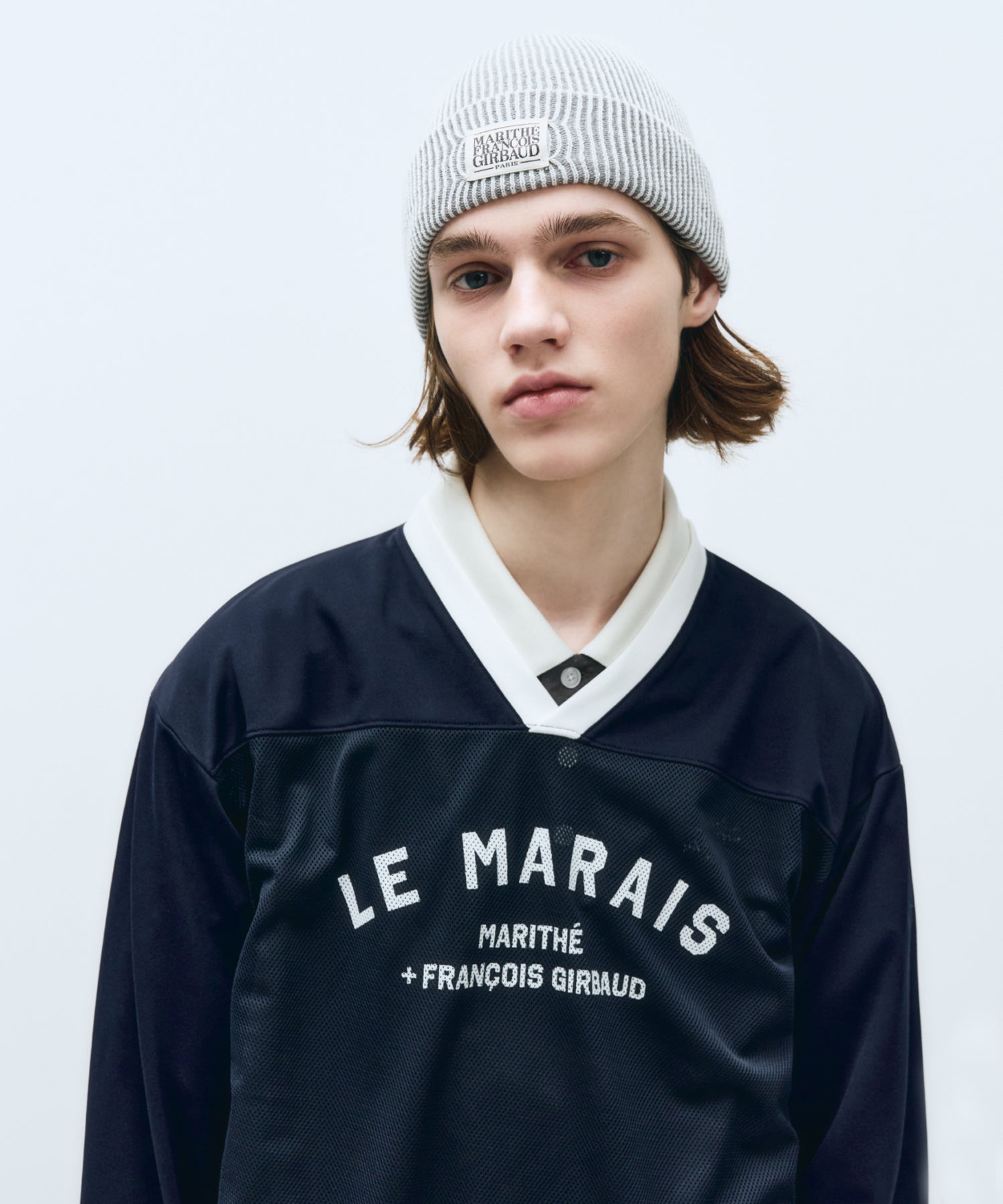 Marithe & Francois Girbaud - Mesh Long Sleeve (Navy) product image 2 | TRAB K-Fashion Australia