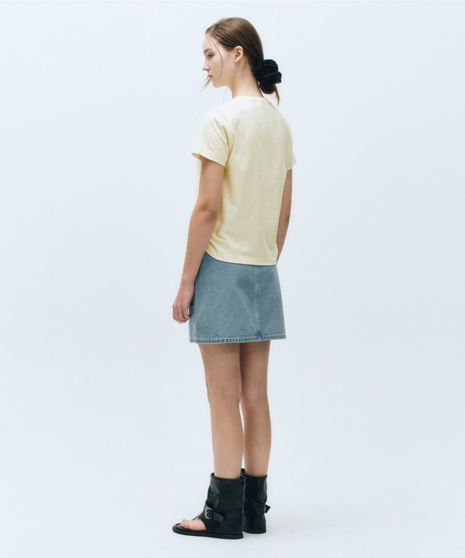 Marithe & Francois Girbaud - Classic Logo Tee (Cream) product image 6 | TRAB K-Fashion Australia