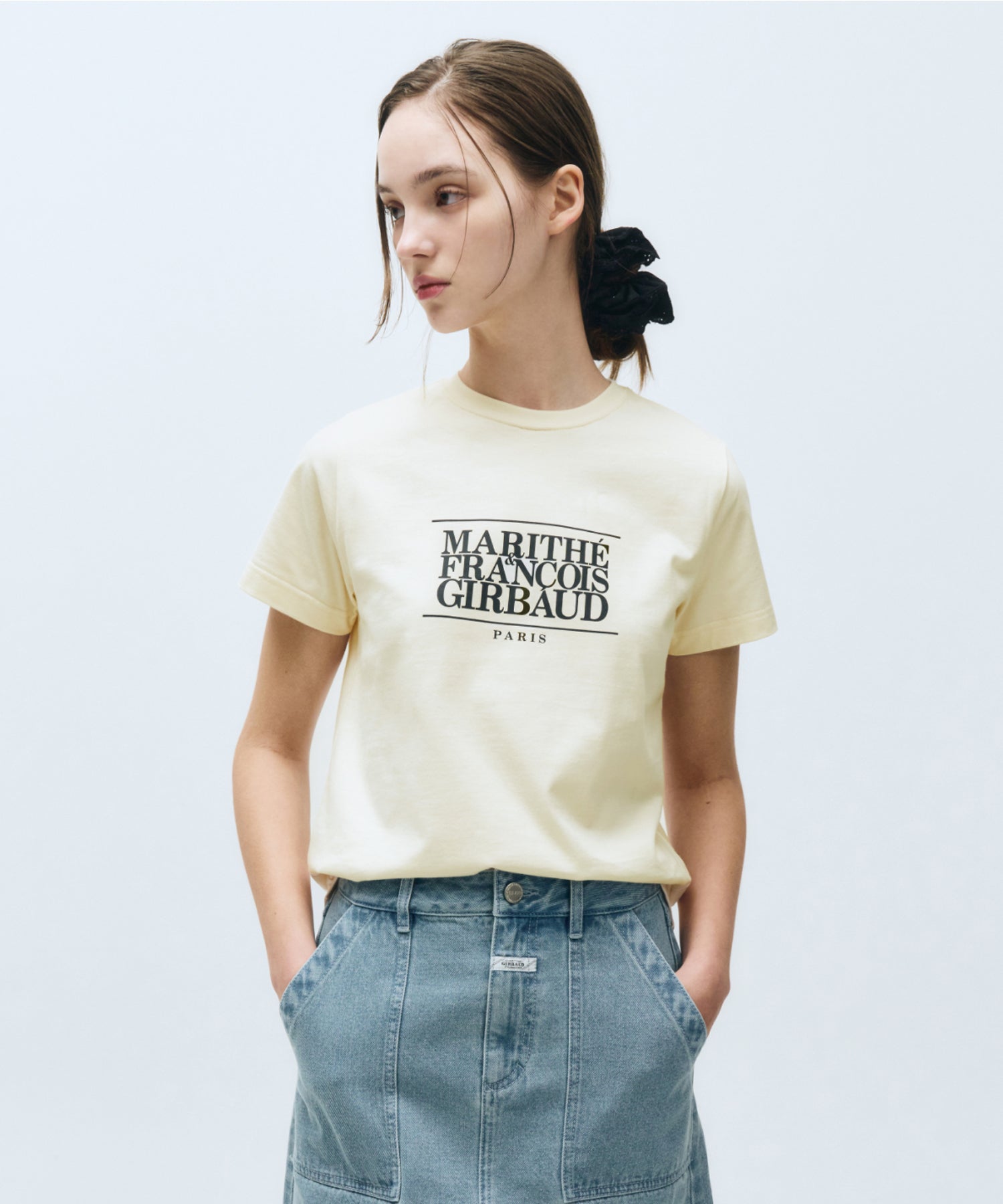 Marithe & Francois Girbaud - Classic Logo Tee (Cream) product image 2 | TRAB K-Fashion Australia