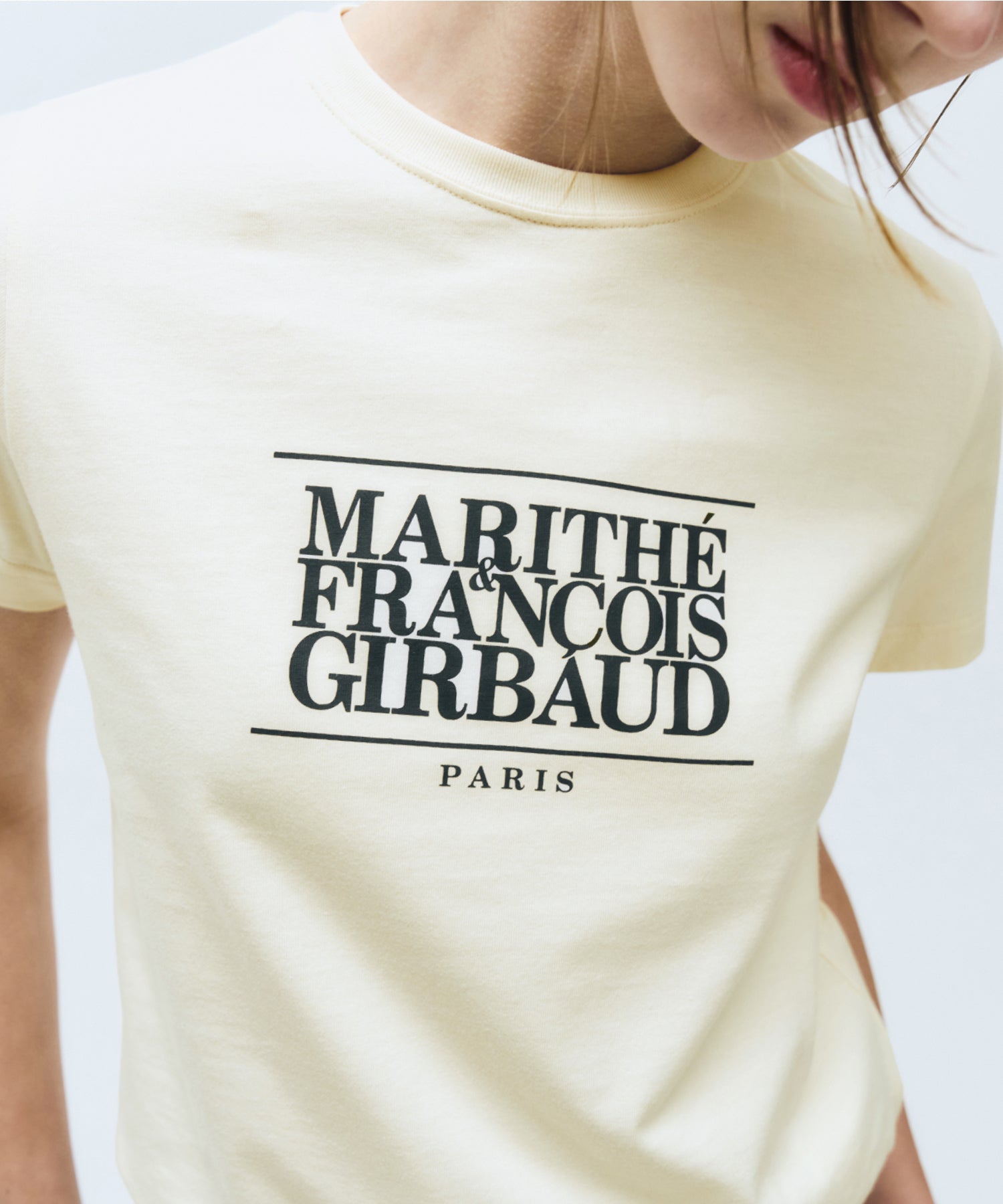 Marithe & Francois Girbaud - Classic Logo Tee (Cream) product image 3 | TRAB K-Fashion Australia