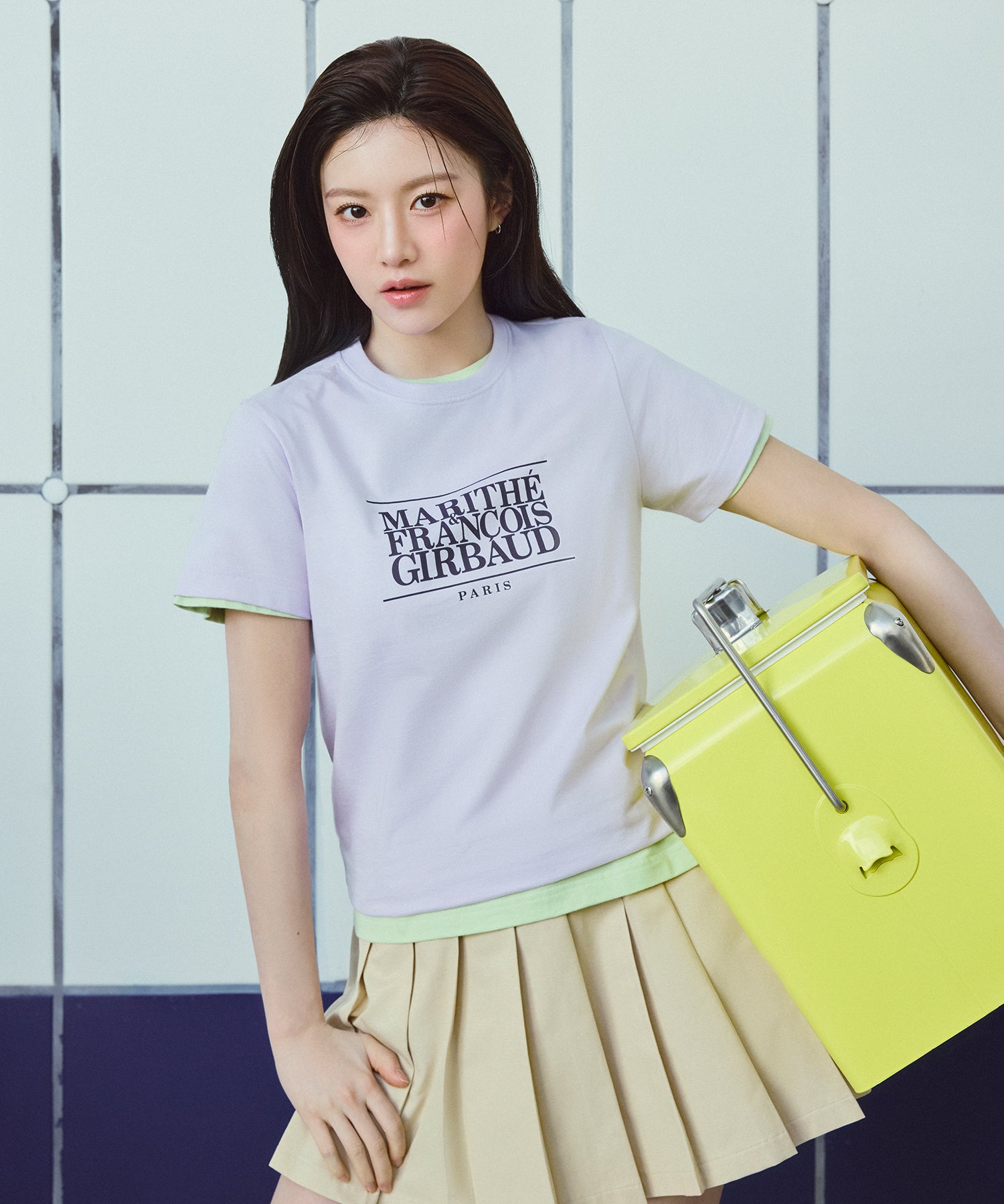 Marithe & Francois Girbaud - Classic Logo Tee (Light Purple) product image 2 | TRAB K-Fashion Australia