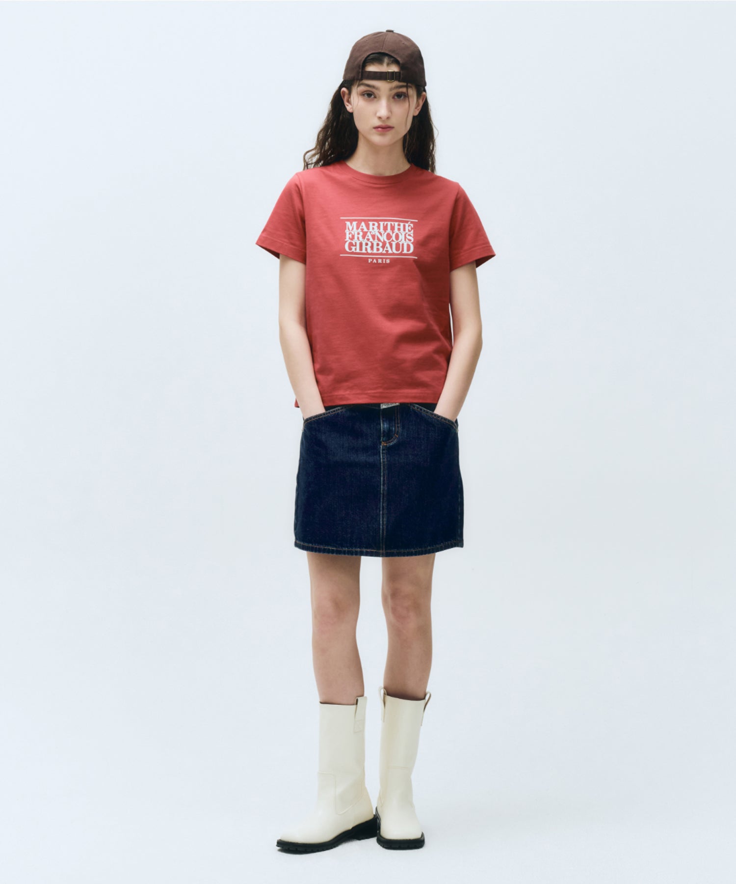 Marithe & Francois Girbaud - Classic Logo Tee (Red) product image 4 | TRAB K-Fashion Australia