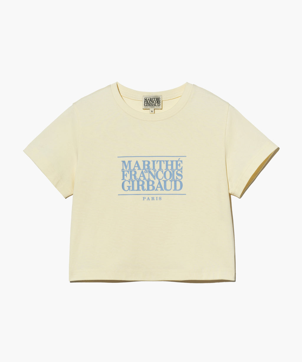 Marithe & Francois Girbaud - Classic Logo Crop Tee (Cream) product image 6 | TRAB K-Fashion Australia