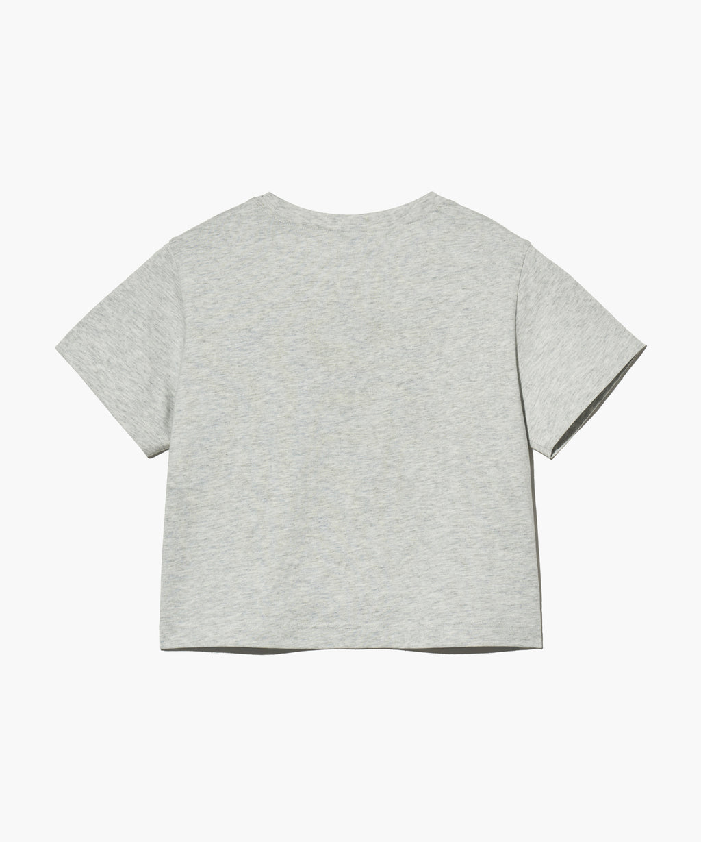 Marithe & Francois Girbaud - Classic Logo Crop Tee (Light Heather Gray) product image 7 | TRAB K-Fashion Australia