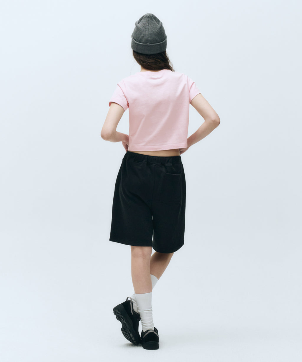 Marithe & Francois Girbaud - Classic Logo Crop Tee (Baby Pink) product image 5 | TRAB K-Fashion Australia