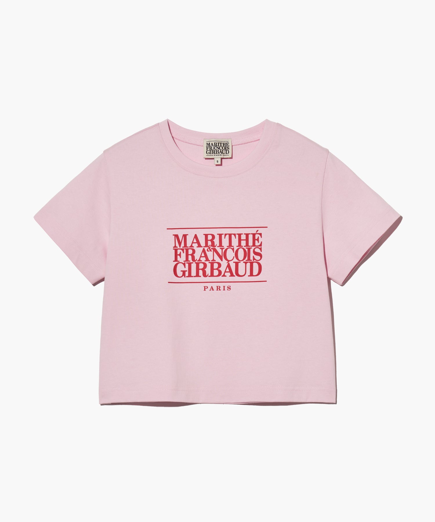 Marithe & Francois Girbaud - Classic Logo Crop Tee (Baby Pink) product image 6 | TRAB K-Fashion Australia