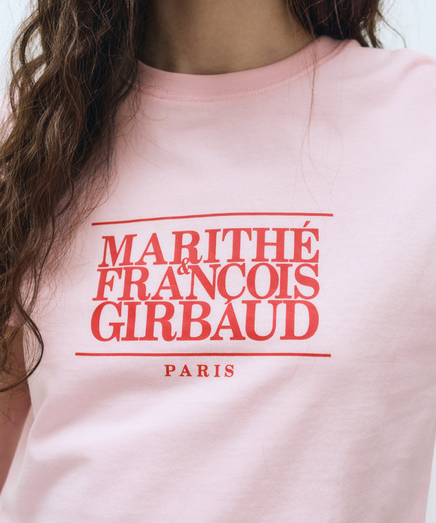 Marithe & Francois Girbaud - Classic Logo Crop Tee (Baby Pink) product image 2 | TRAB K-Fashion Australia