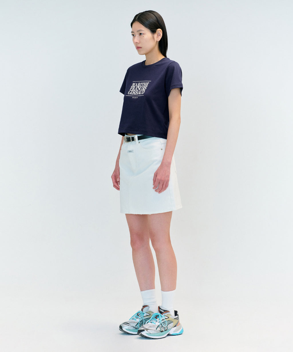Marithe & Francois Girbaud - Classic Logo Crop Tee (Navy) product image 3 | TRAB K-Fashion Australia