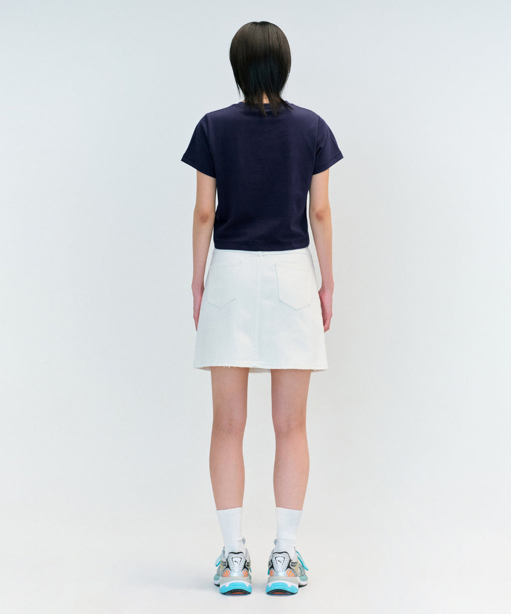 Marithe & Francois Girbaud - Classic Logo Crop Tee (Navy) product image 4 | TRAB K-Fashion Australia