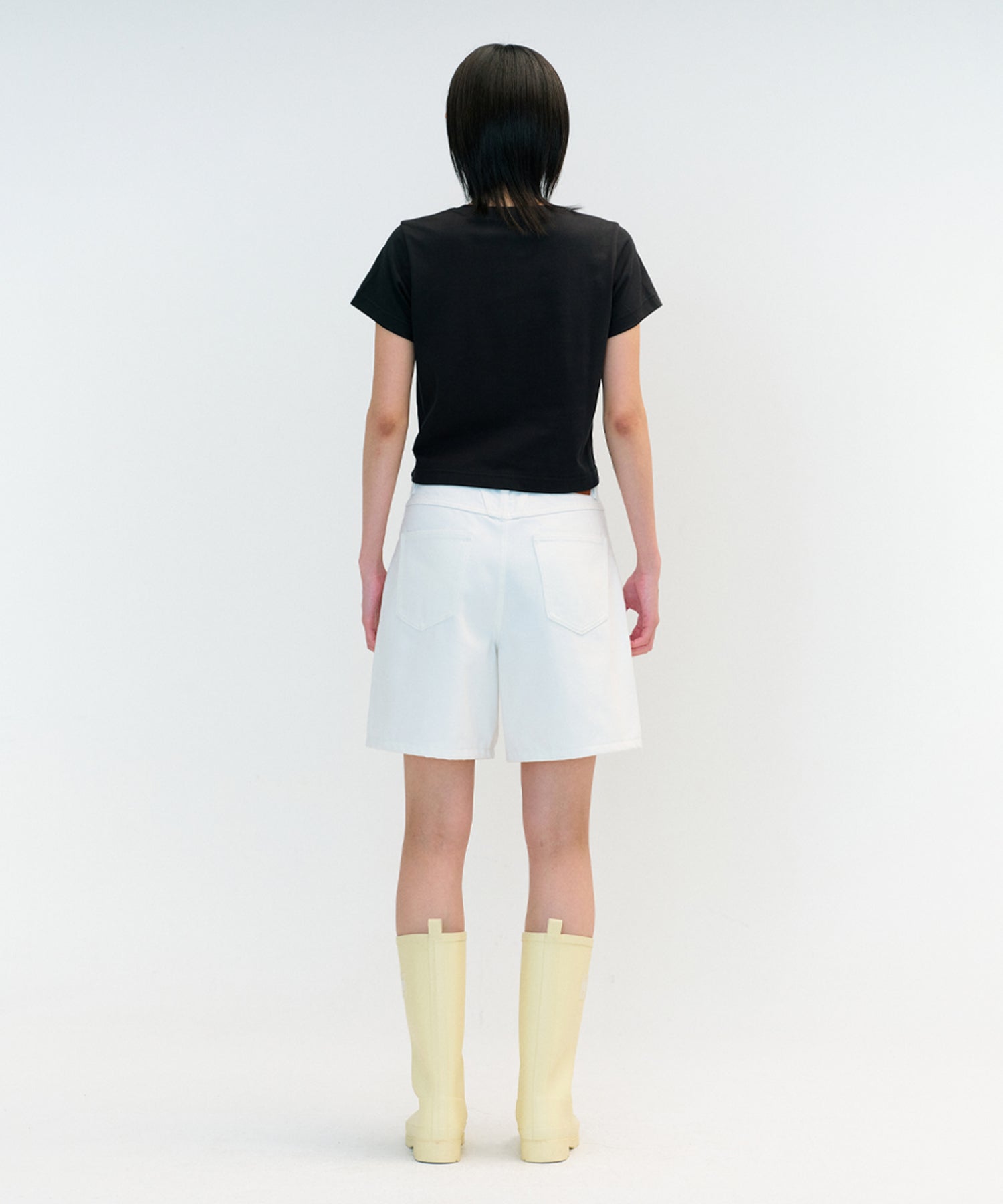 Marithe & Francois Girbaud - Classic Logo Crop Tee (Black) product image 4 | TRAB K-Fashion Australia