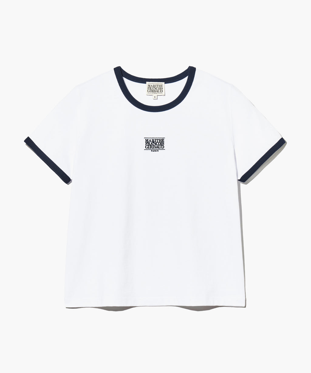 Marithe & Francois Girbaud - Classic Logo Ringer Tee (White) product image 5 | TRAB K-Fashion Australia