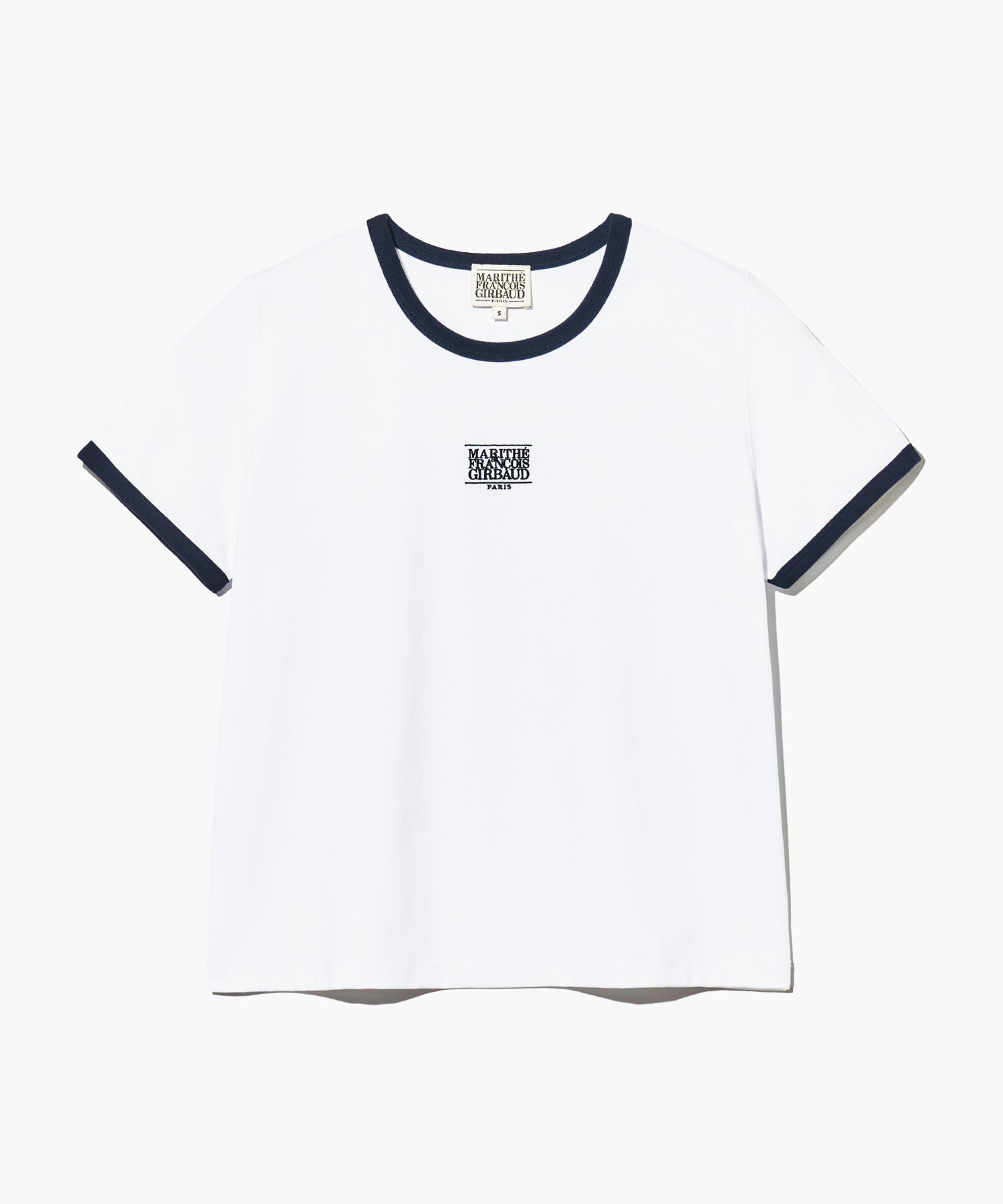 Marithe & Francois Girbaud - Classic Logo Ringer Tee (White) product image 5 | TRAB K-Fashion Australia