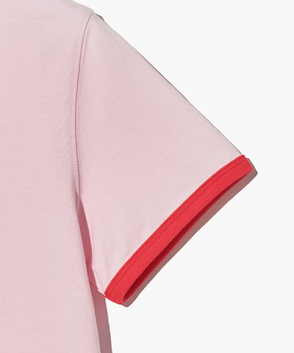 Marithe & Francois Girbaud - Classic Logo Ringer Tee (Pink) product image 9 | TRAB K-Fashion Australia