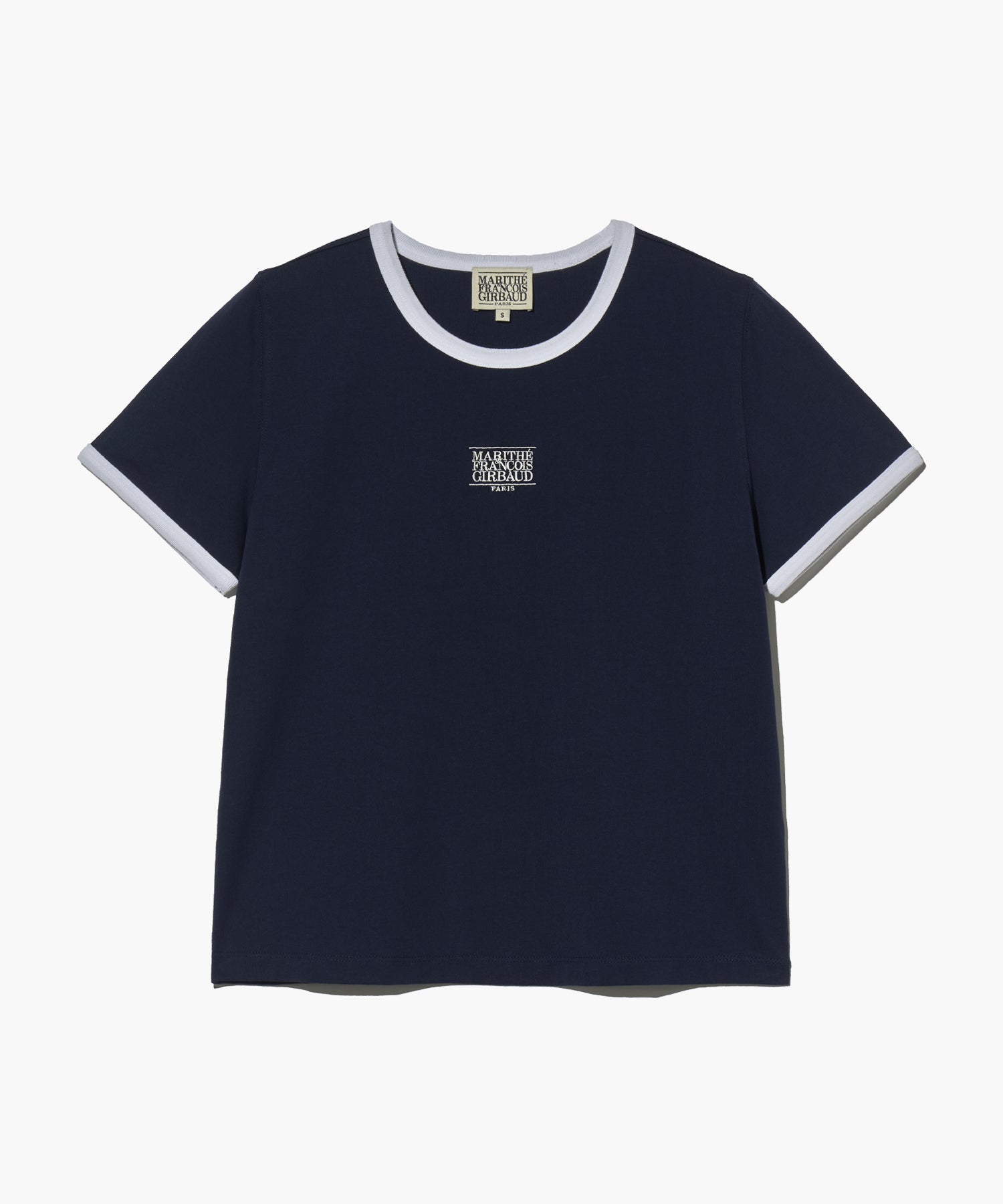 Marithe & Francois Girbaud - Classic Logo Ringer Tee (Navy) product image 1 | TRAB K-Fashion Australia