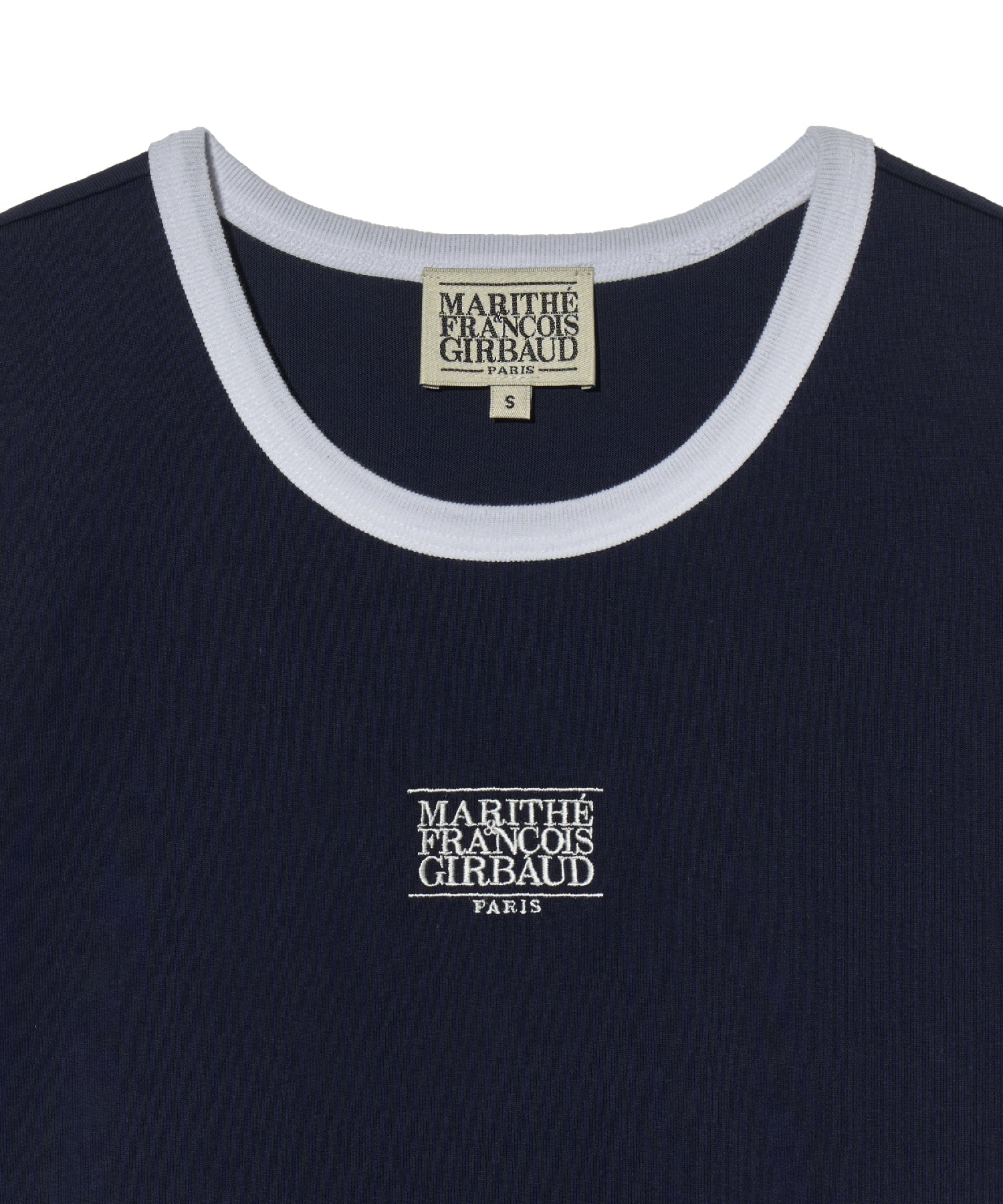 Marithe & Francois Girbaud - Classic Logo Ringer Tee (Navy) product image 3 | TRAB K-Fashion Australia