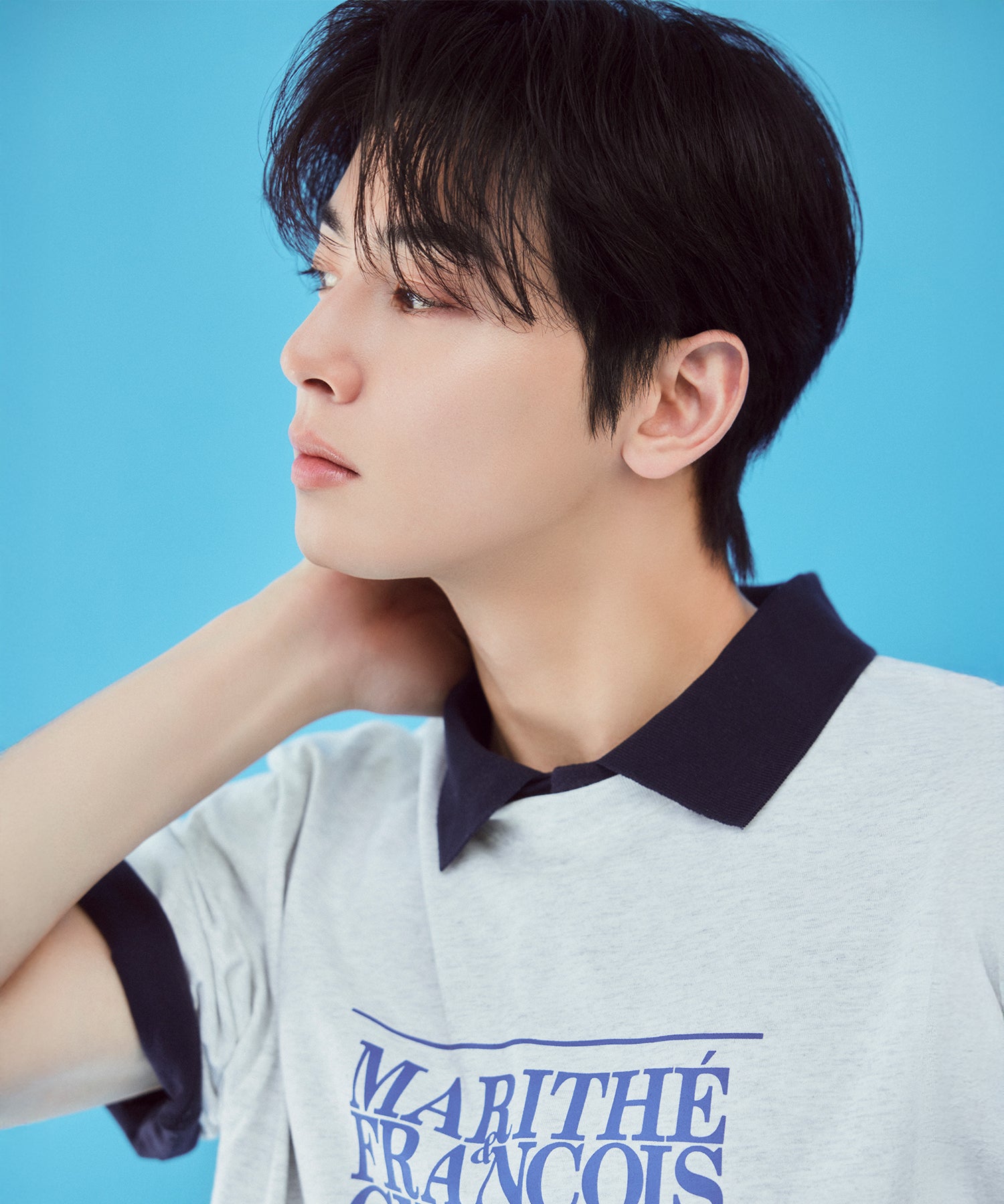 Marithe & Francois Girbaud - Classic Logo Tee (Light Heather Gray) product image 2 | TRAB K-Fashion Australia