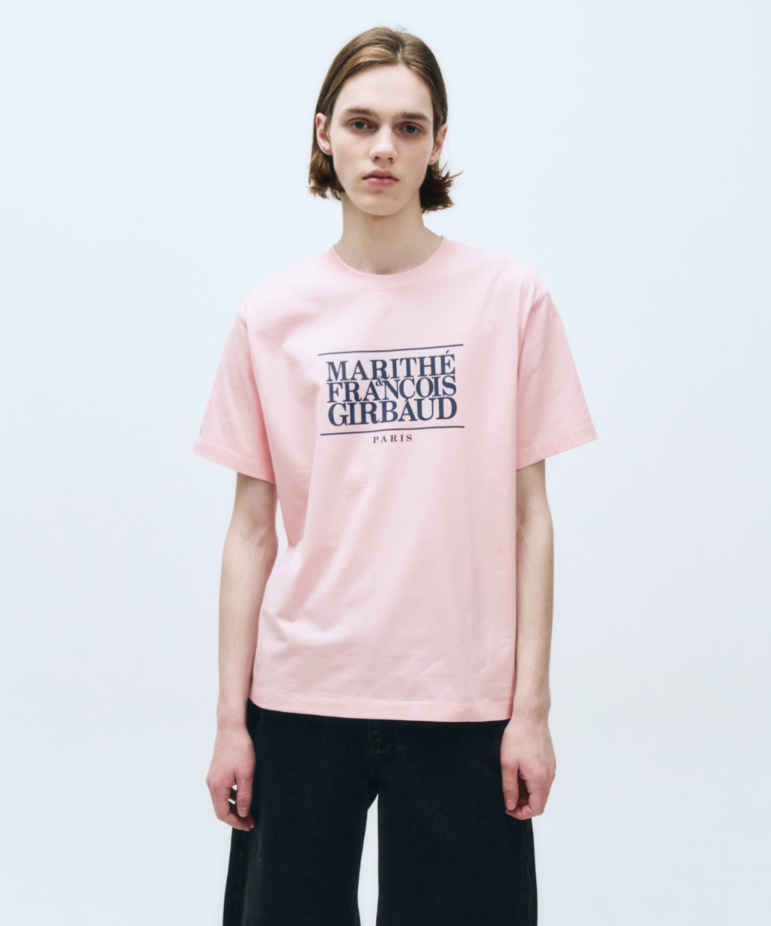 Marithe & Francois Girbaud - Classic Logo Tee (Light Pink) product image 1 | TRAB K-Fashion Australia
