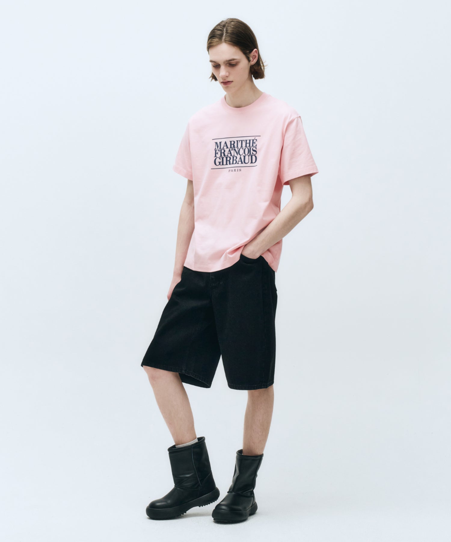 Marithe & Francois Girbaud - Classic Logo Tee (Light Pink) product image 5 | TRAB K-Fashion Australia